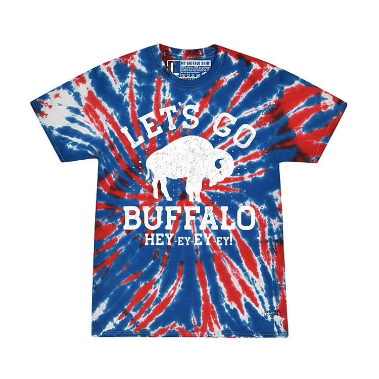 Lets Go Buffalo Tie Dye T-shirt