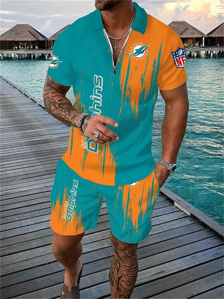 Miami Dolphins
Limited Edition Polo Shirt And Shorts Two-Piece Suits