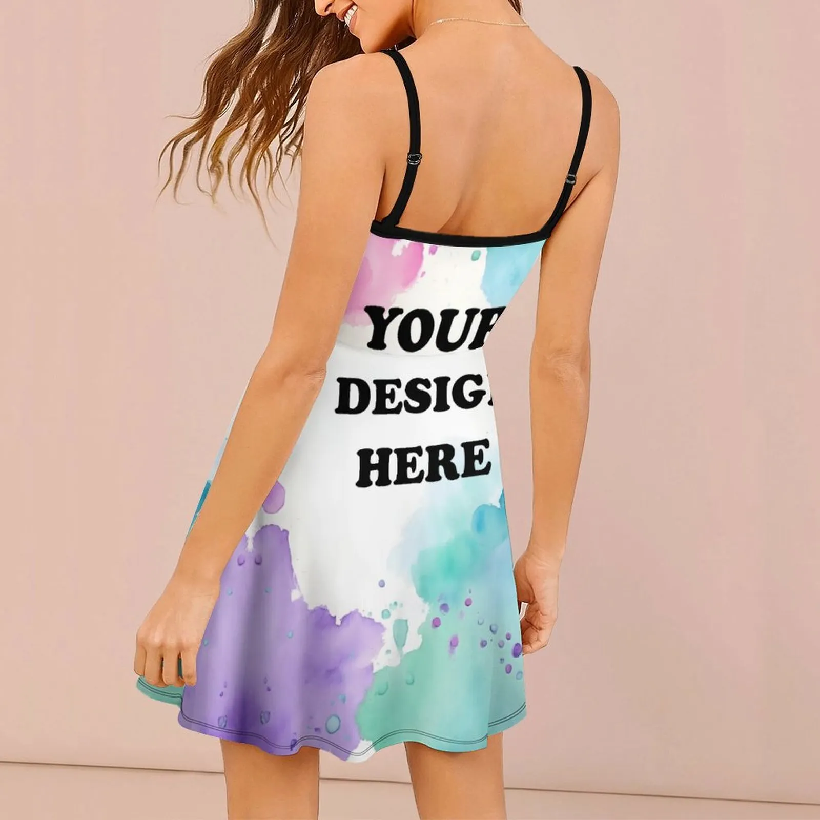 90 polyester 10 spandex dresses Millie Mini Dress Black