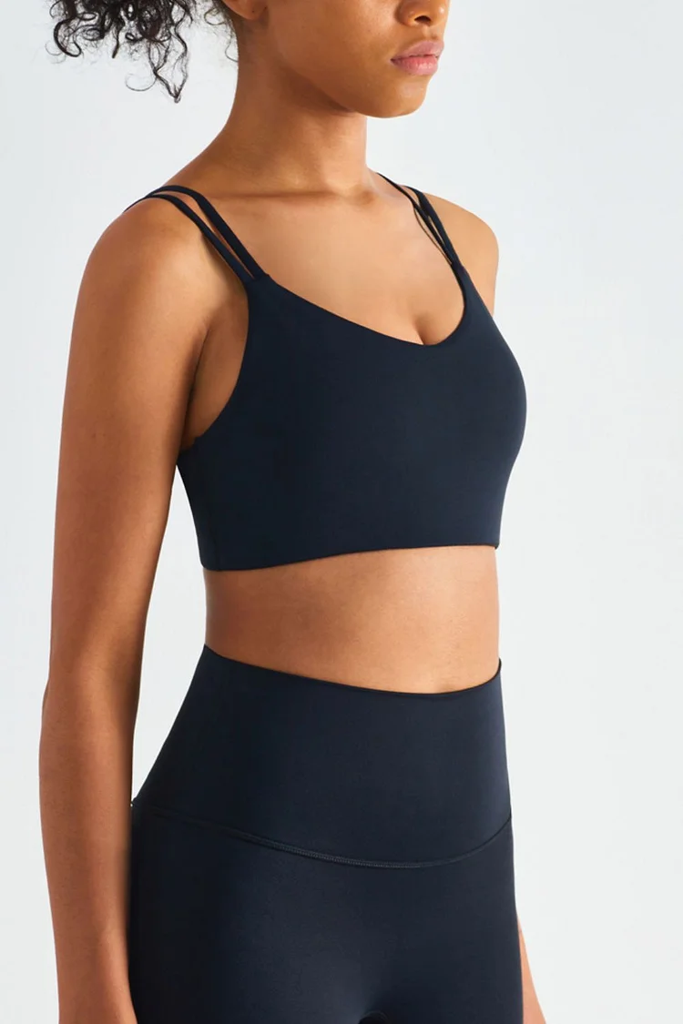 Double-Strap Sports Bra with Removable Padding