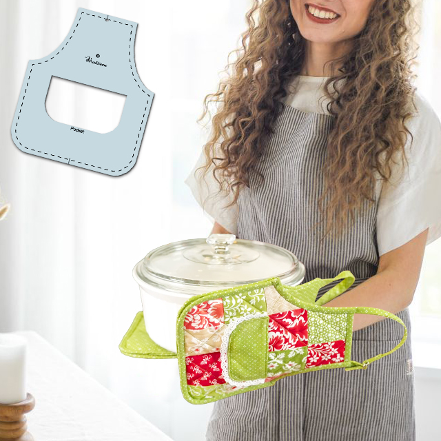 Apron Hot Pads Sewing Template Tutorial