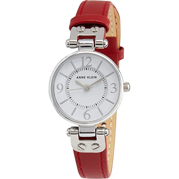 Anne Klein 女士皮质表带腕表 Honey/Gold
