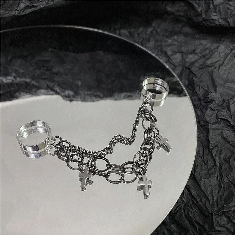 Double Chained Cross Ring