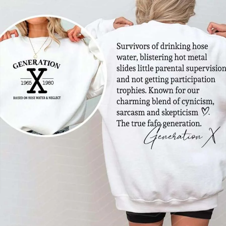 Generation X Est. 1975 Printed Unisex Sweatshirt - Devcarry