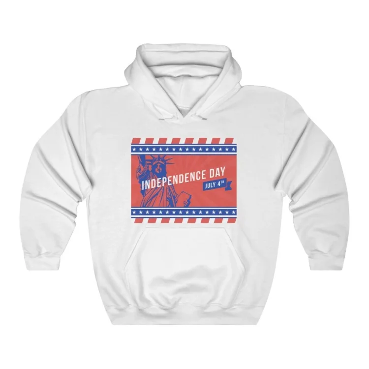 statue of liberty independence day hoodie