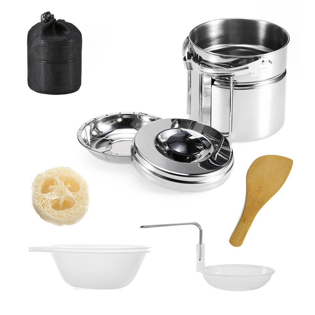 Outdoor Cookware Set Steel Pot Pan Cooking Tableware Camping Picnic Kits, 501 Original
Outdoor Cookware Set Steel Pot Pan Cooking Tableware Camping Picnic Kits, 501 Original