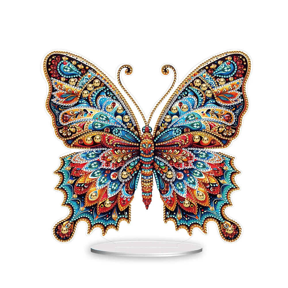 Diamond Painting Desktop Decoration for Office Desktop Decor(Gorgeous Butterfly)