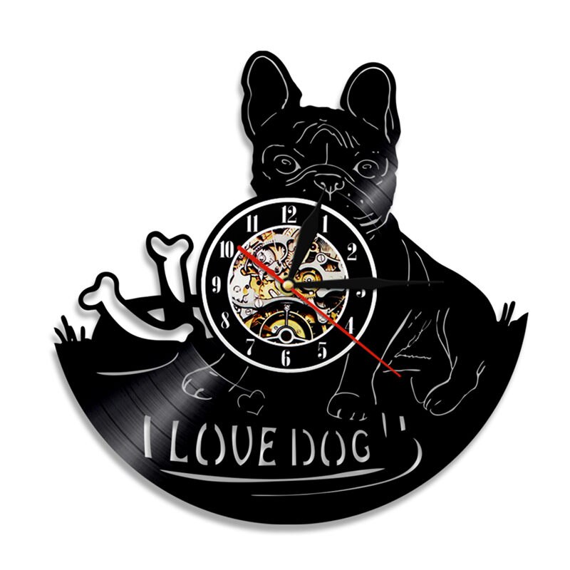 I Love Dog Saying French Bulldog R - Vinyl Record Wall Clock - Without LED, 501 Original
I Love Dog Saying French Bulldog R - Vinyl Record Wall Clock - Without LED, 501 Original