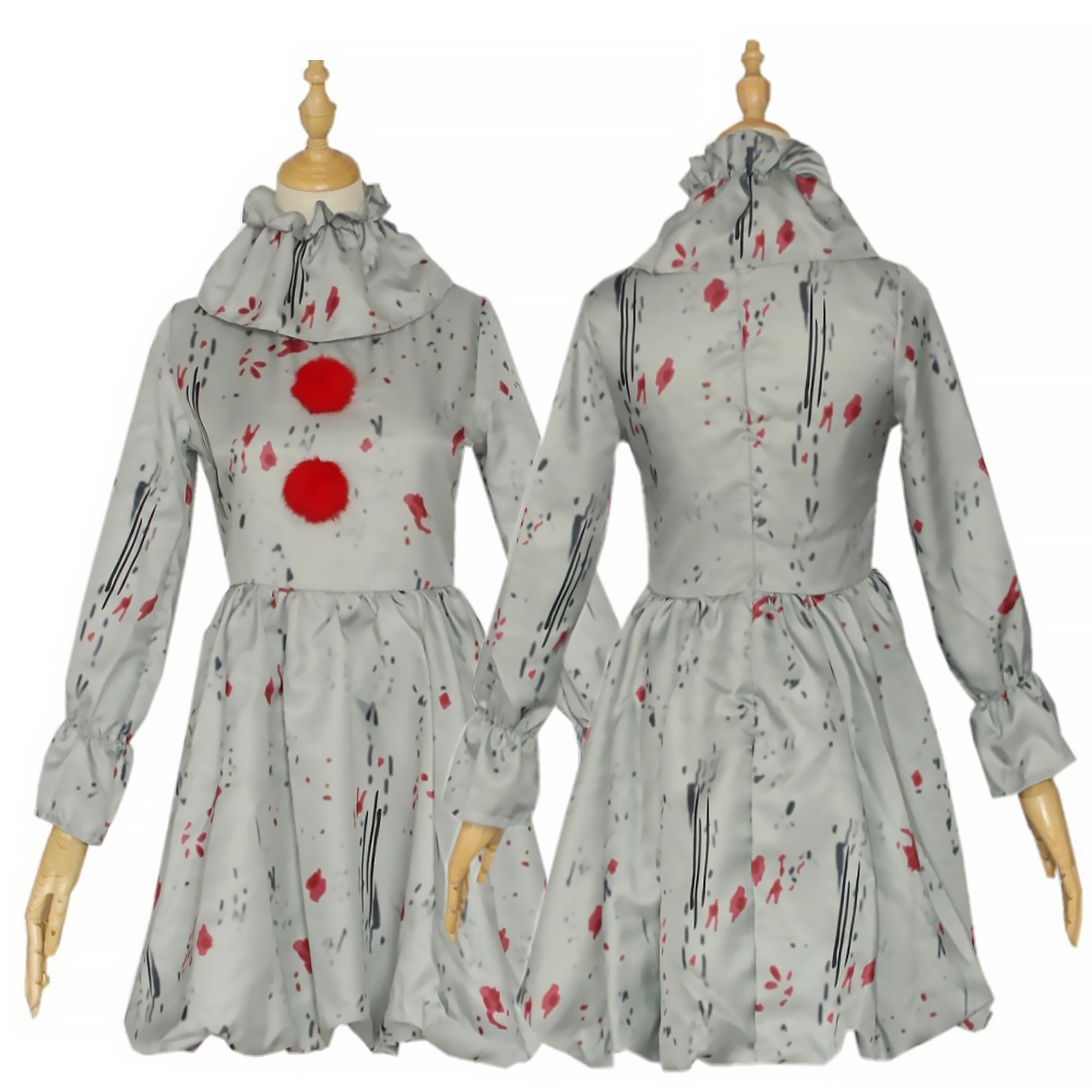 Clown Costume-Pennywise Clown Back to Soul Cospaly Costume Halloween Suit, 501 Original
Clown Costume-Pennywise Clown Back to Soul Cospaly Costume Halloween Suit, 501 Original