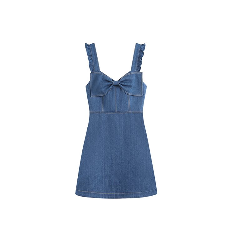 Y2k Mini Denim Dress + Casual Blouse Kawaii 2 Piece Dress Set PE047