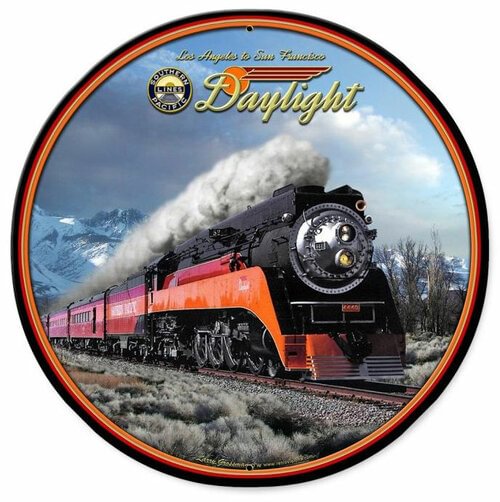 Train- Round Shape Tin Signs/Wooden Signs - 30*30CM
