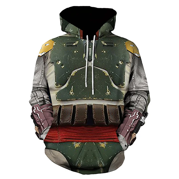 The Mando Green Hoodie Outfits Cosplay Costume Halloween Carnival Suit