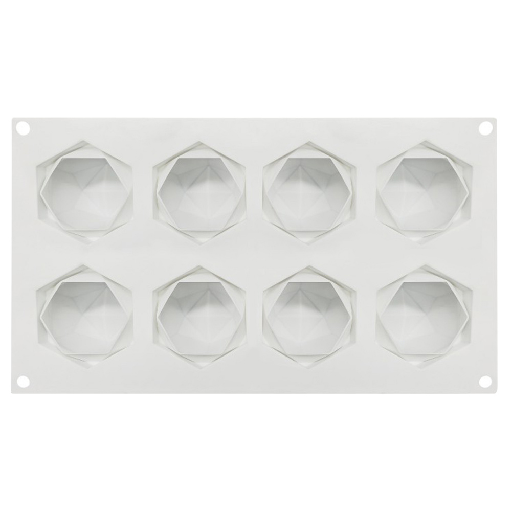 Silicone Cake Molds 8-Cavity Polyhedron Chocolate Mousse DIY Baking Mould, 501 Original
Silicone Cake Molds 8-Cavity Polyhedron Chocolate Mousse DIY Baking Mould, 501 Original