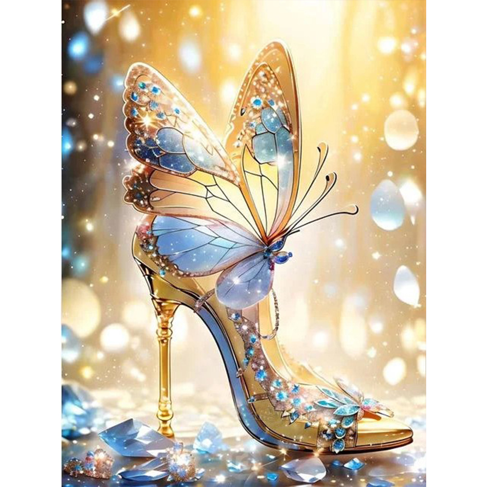 Fantasy High Heels 30*40CM (Canvas) Full Round Drill Diamond Painting