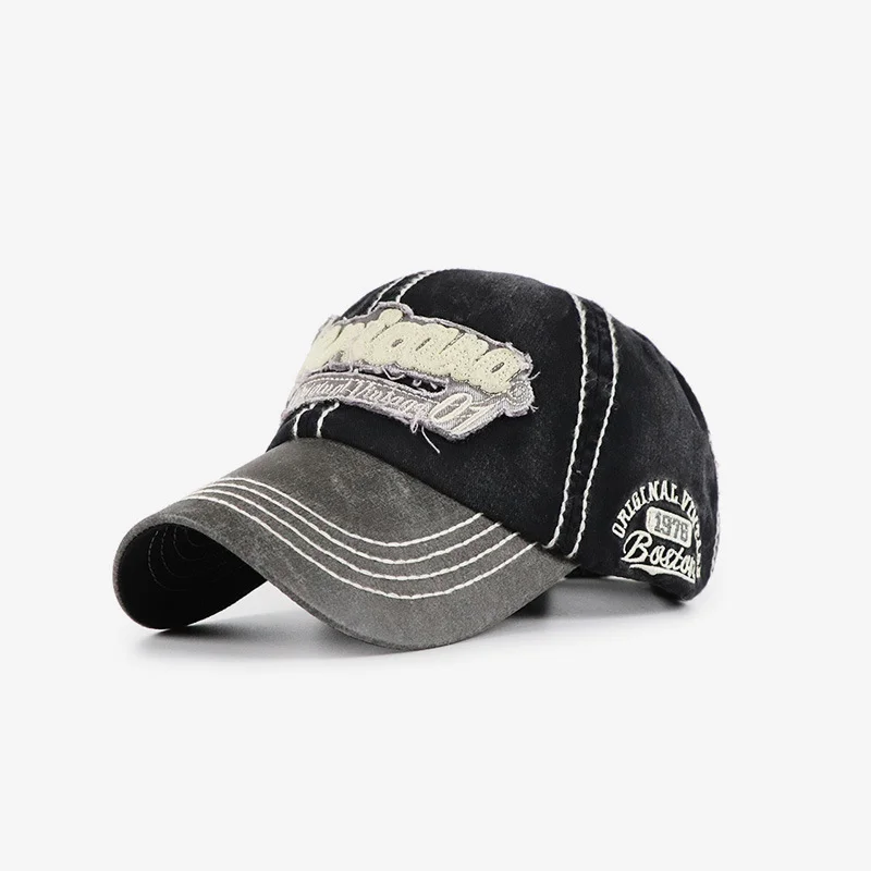 Vintage letter printed outdoor casual baseball hat