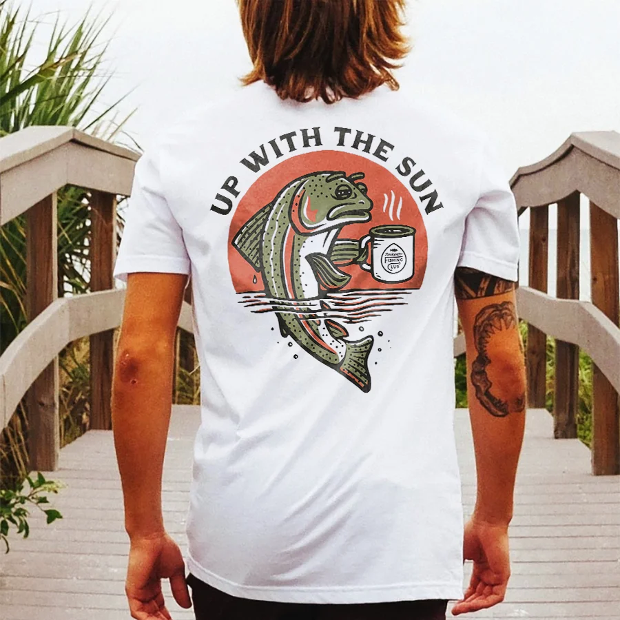 Up With The Sun Printed Men's T-shirt