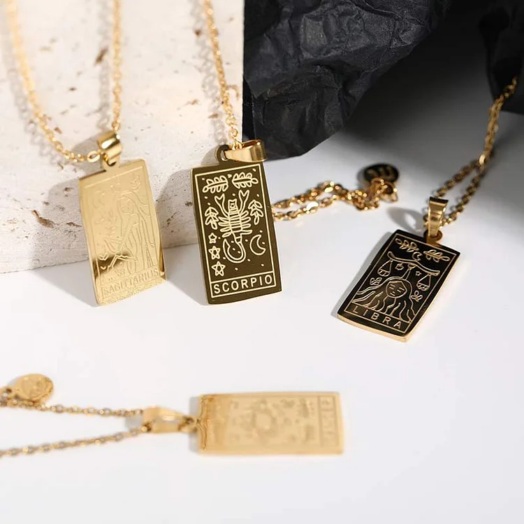 Gold Filled Chain Zodiac Necklace