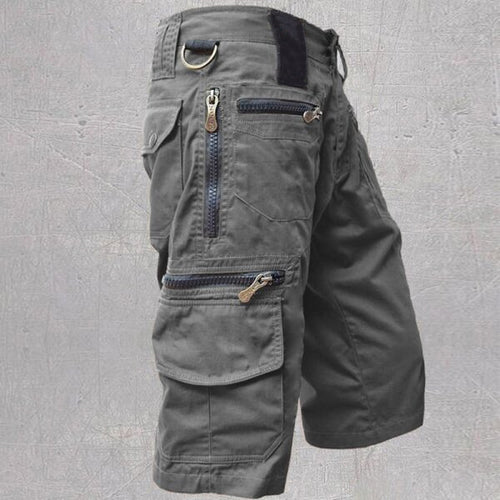 Men'S Outdoor Pocket Loose Straight Cargo Shorts