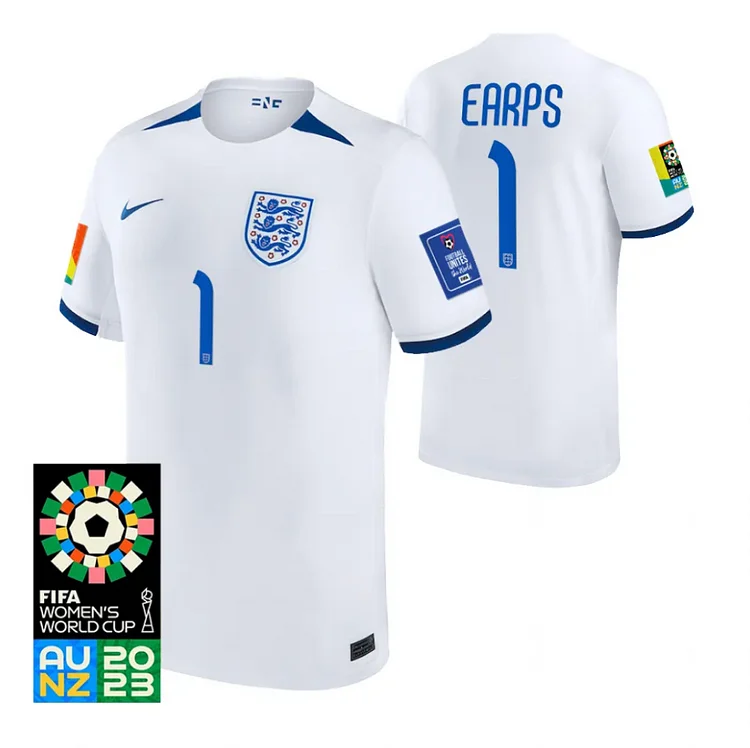England Mary Earps 1 Men's Home Shirt Kit World Cup 2023