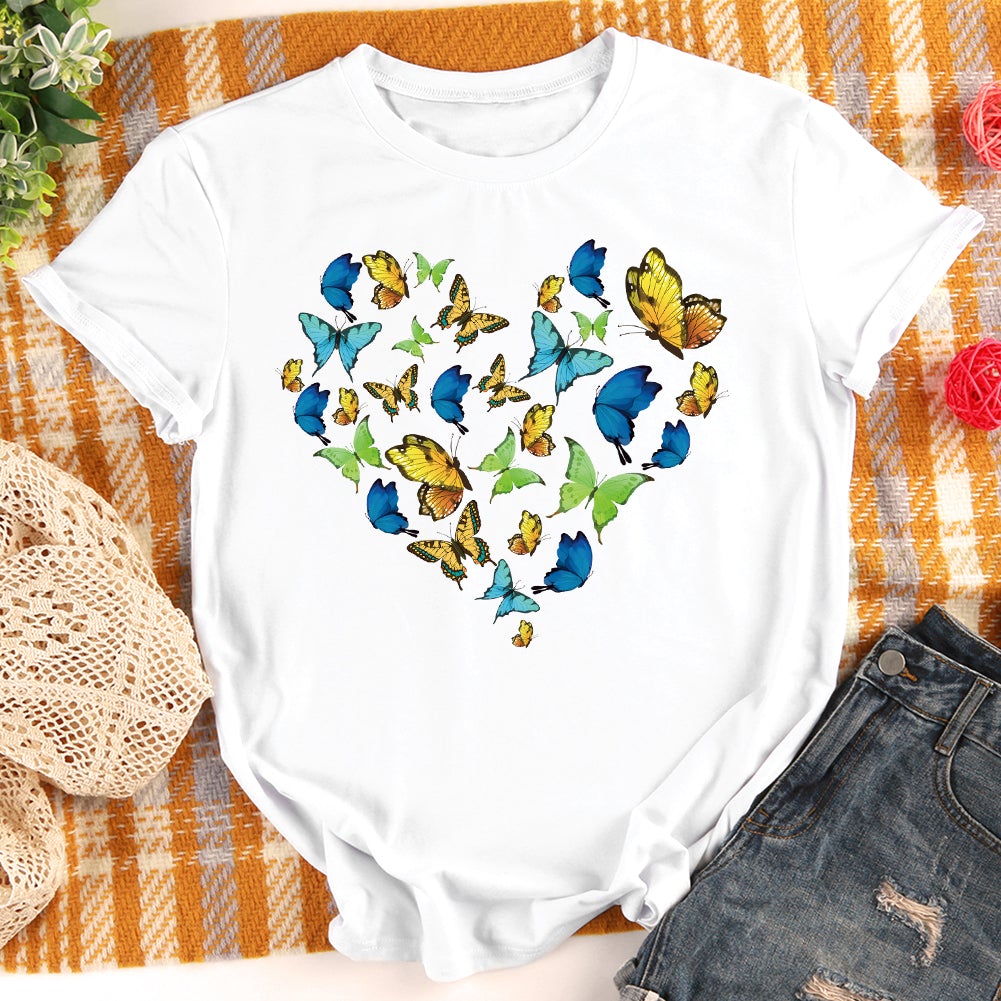 HMD Butterfly love heart T-shirts-011462-Guru-buzz