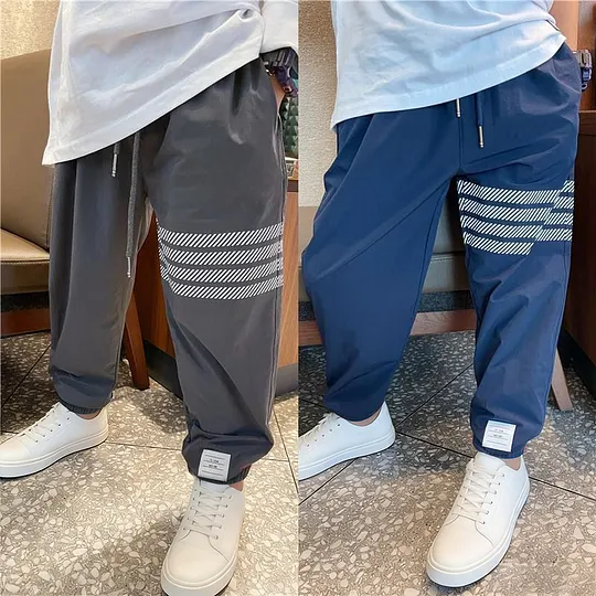 【2Y-9Y】Boys' Sporty Quick-Dry Street-Style Casual Pants