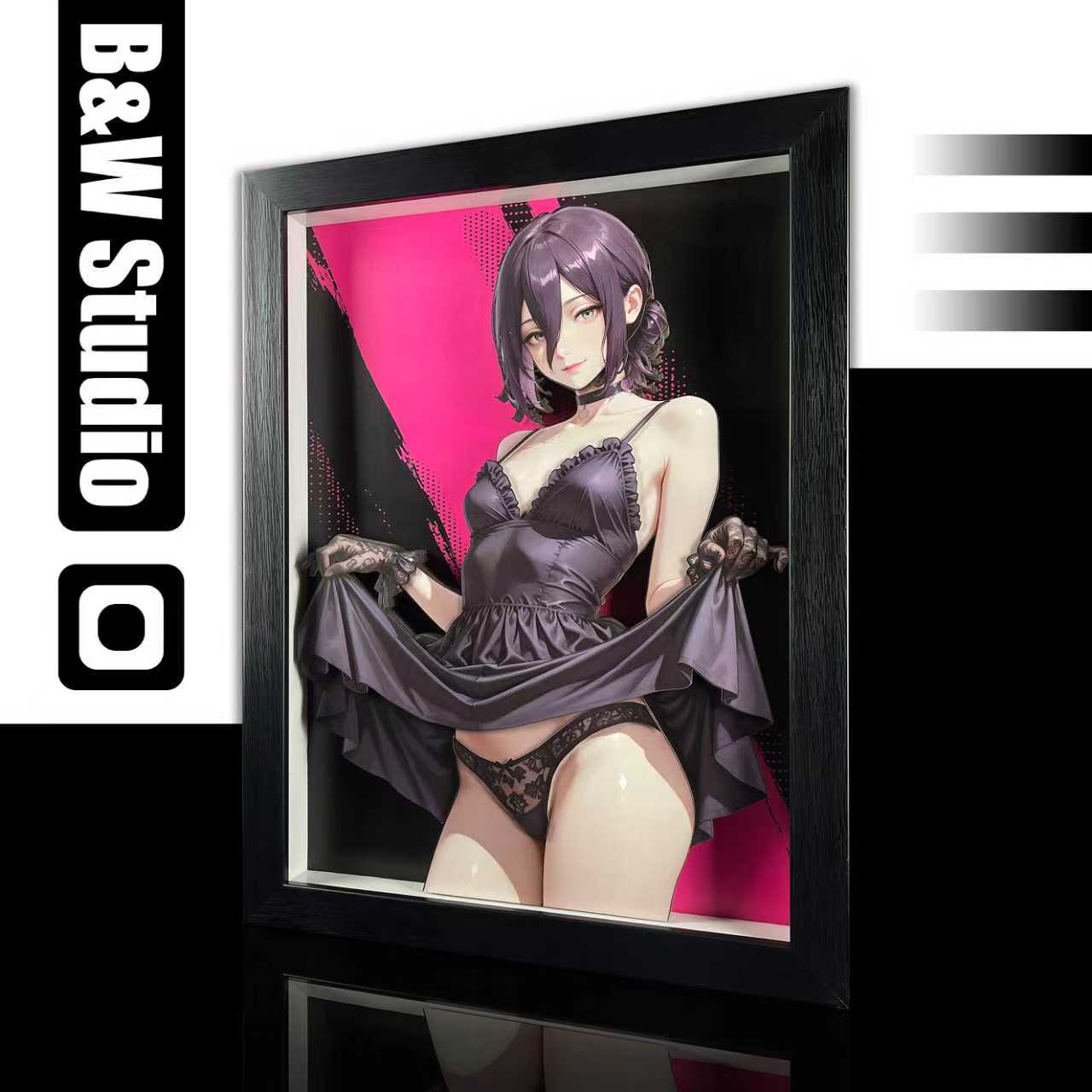 Black and White Studio - Decorative Painting of Reze Scene-