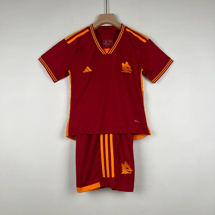 AS Roma Home Shirt Kids & Junior Minikit 2023-2024