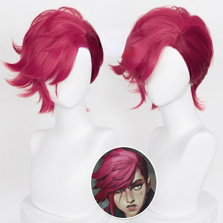 League Of Legends Arcane Vi Cosplay Wig CC0342