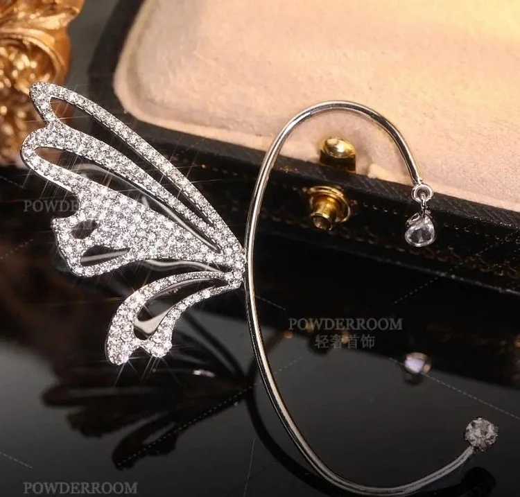 Butterfly's Ascent Silver Earrings