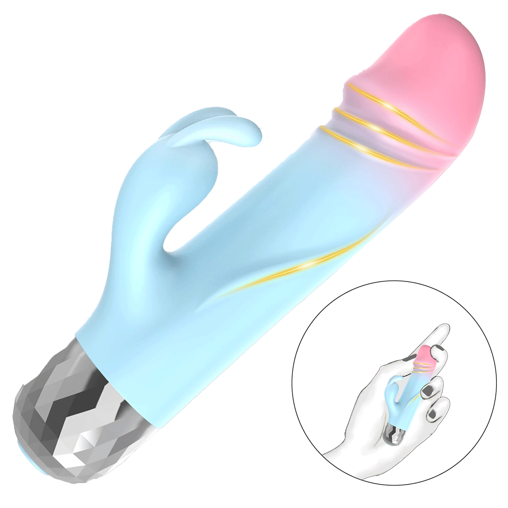 Pixie - Mini Rabbit Vibrator 9 Modes Powerful Bullet By Rose Toy