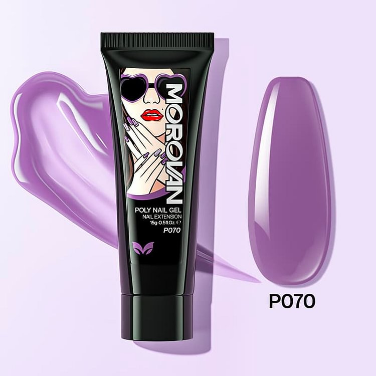 Deep Purple Poly Nail Gel