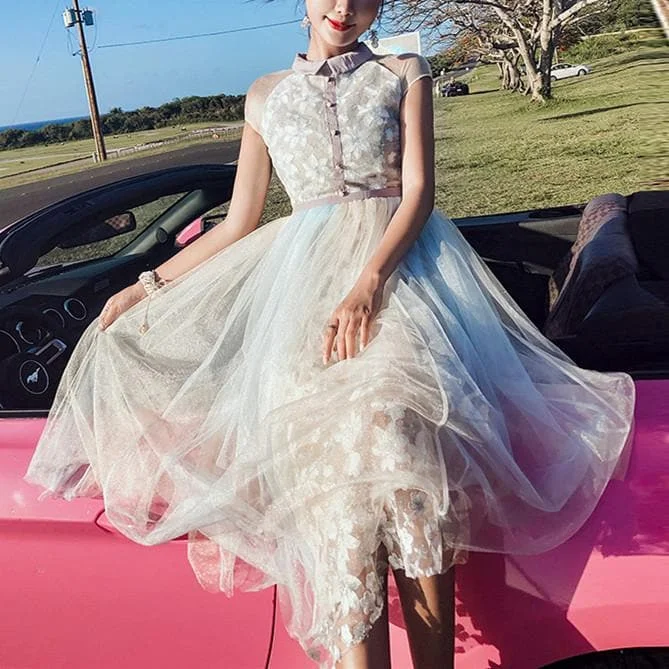 Fairy Flower Lace Tulle Dress SP13579