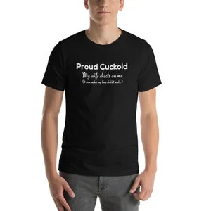 pornhint Pornhint Proud cuckold, my wife cheats on me - Short-Sleeve Unisex T-Shirt