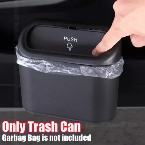 Dronehint Car Parts Trash Bin Door Hanging Trash Can Rubbish Garbage Car Storage Box Black (For: BYD) Parts