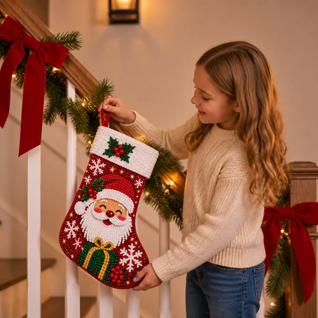 💎DIY Diamond Painting Christmas Stocking Kit