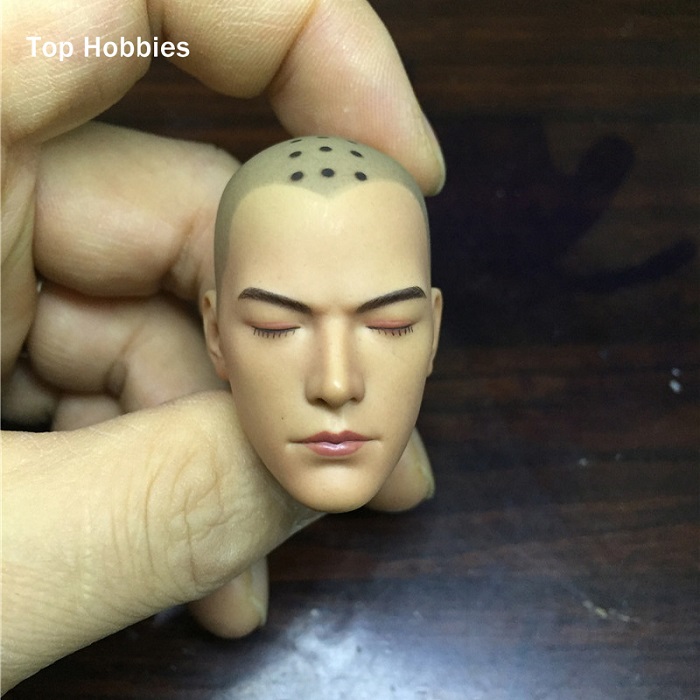 1/6 Scale Holy Monk Male Head Sculpting Model With A Opened Eyes/B Closed For 12 "Phicen Male Body Action Figure Not verycool-aliexpress