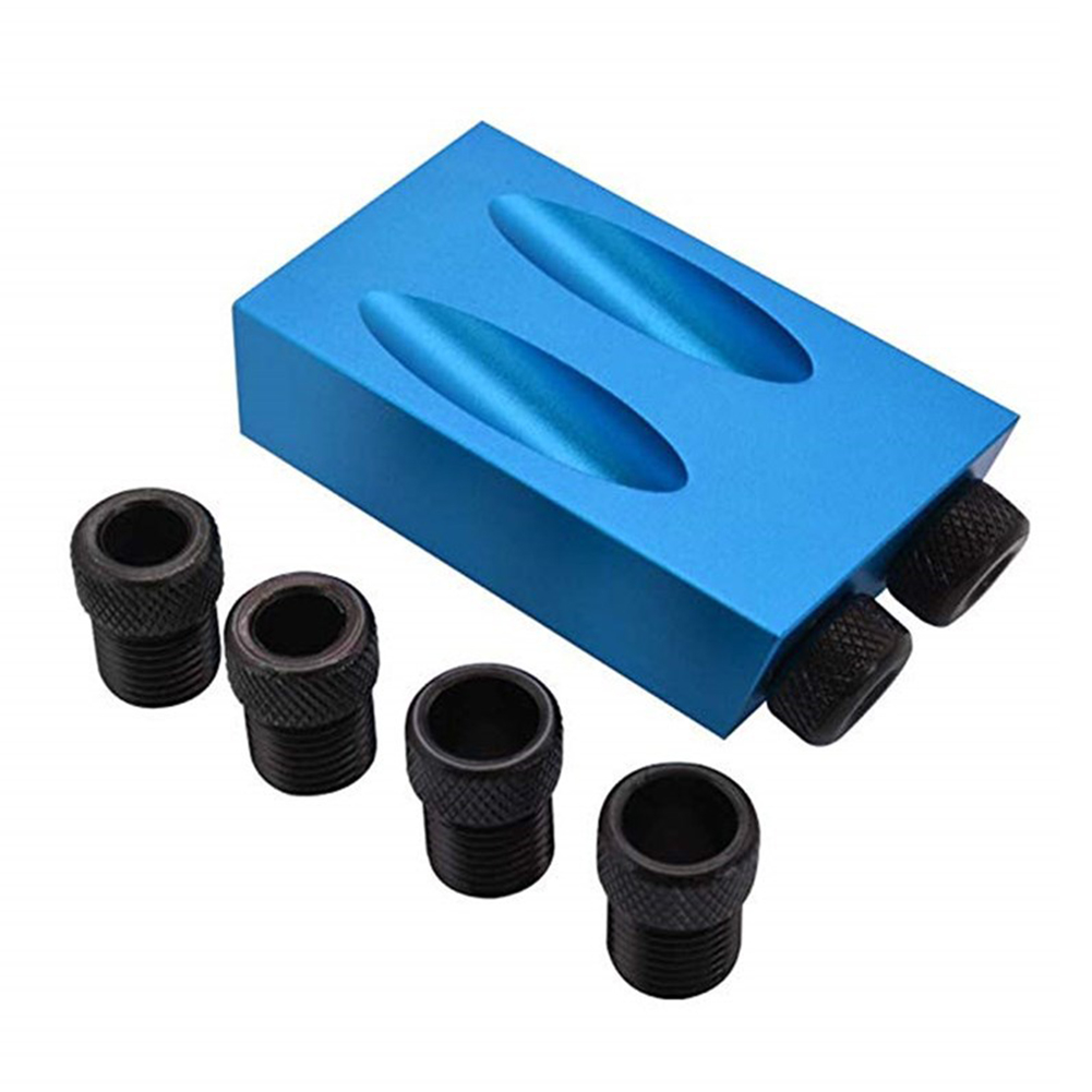 15 Degree Angle Pocket Hole Jig Kit 6/8/10mm Angle Drill Guide Hole Puncher, 14pcs, 501 Original
15 Degree Angle Pocket Hole Jig Kit 6/8/10mm Angle Drill Guide Hole Puncher, 14pcs, 501 Original