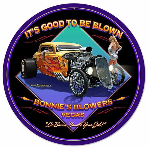 Car- Round Shape Tin Signs/Wooden Signs - 30*30CM