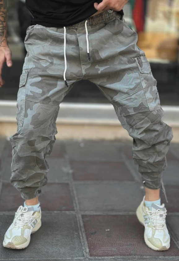Drawstring Camouflage Sweatpants