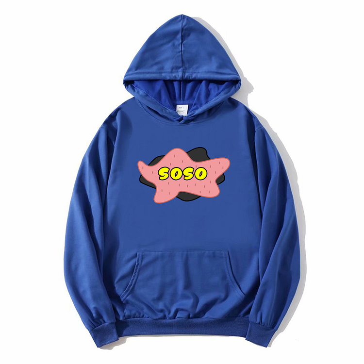 Unisex Just So So Hoodie New Arrival Winter Hoodie Royal Blue