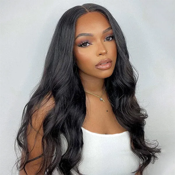 4x4 HD Lace Closure Wigs Body Wave Wig Glueless Wig Pre Plucked With Baby Hair