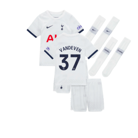 Tottenham Hotspur Micky van de Ven 37 Home Shirt Kit Kids & Junior 2023-2024