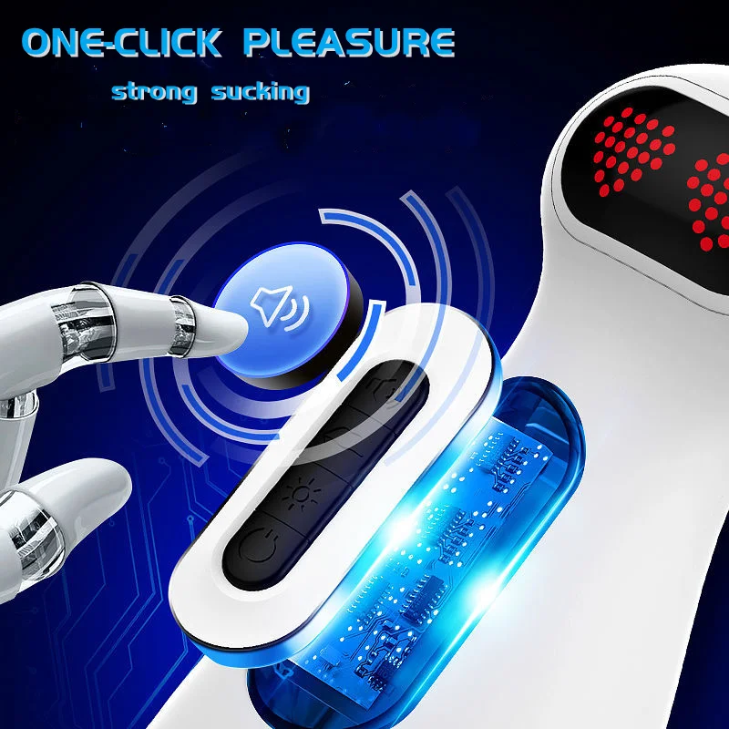 Self Sucking Male Masturbation Cup Vaginal Real Cat Oral Sex - Rose Toy