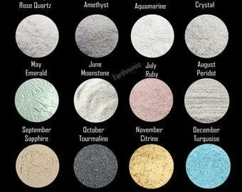 pornhint Pornhint Gemstone Crushed Fine Raw Stone Powder, Birthstone Powder, Healing Crystal Fine Dust Powder Great for Woodworking Massage Painting Crafts