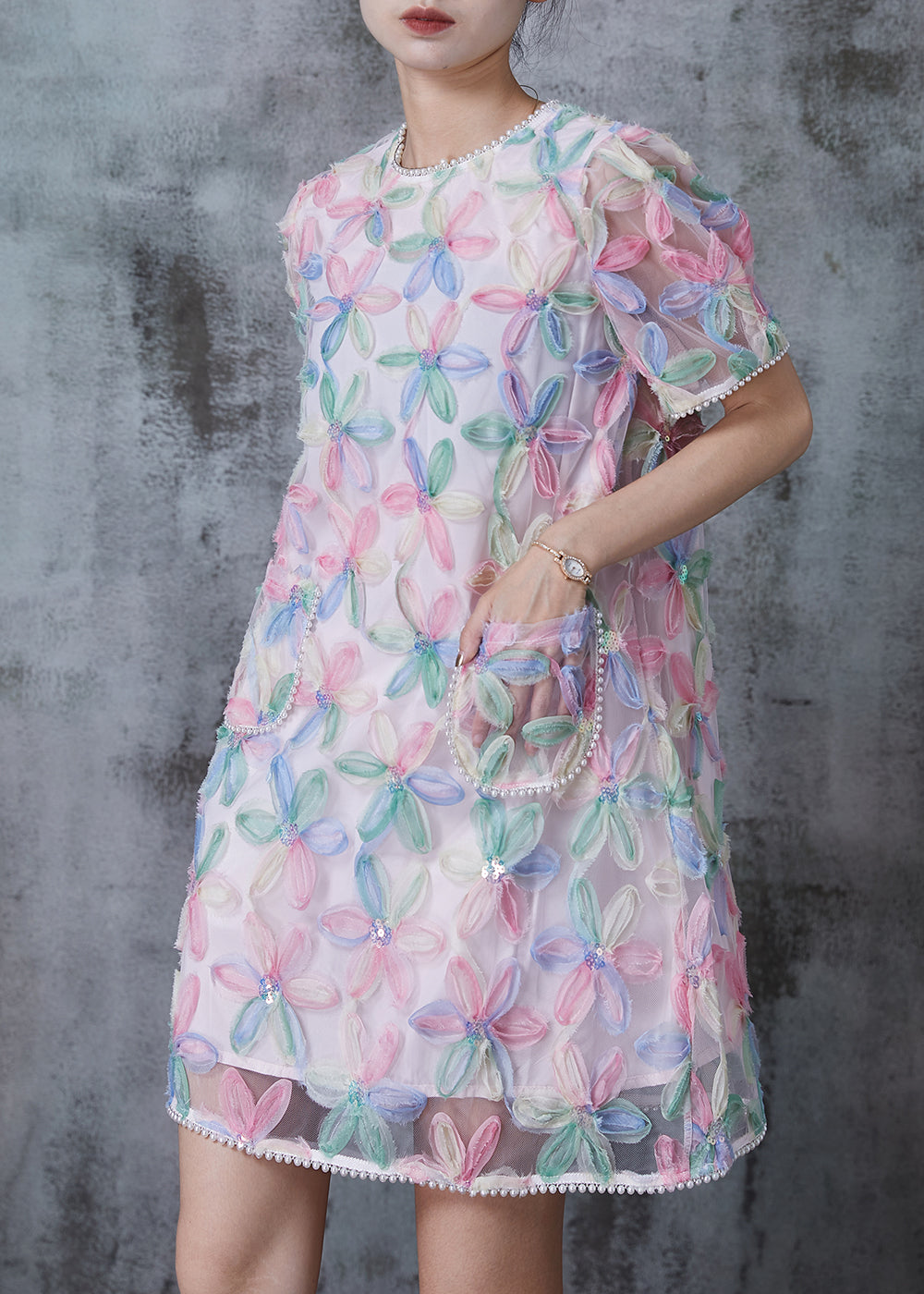 Sunset Rainbow Tulle Dress main image 0