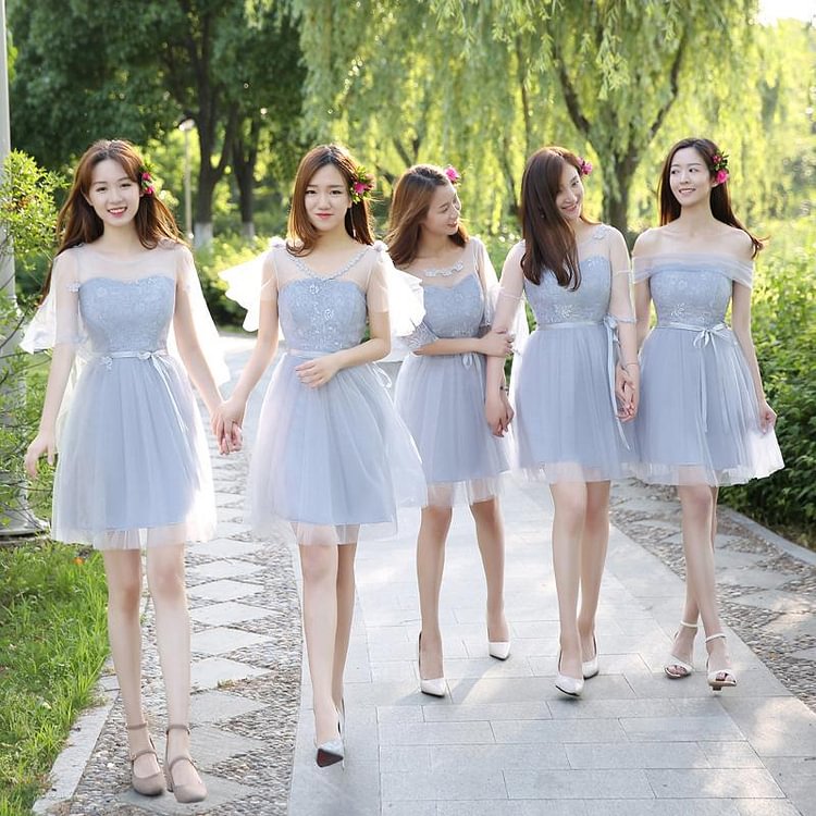 4 Colors Elegant Bridesmaid Party Dress SP1711496
