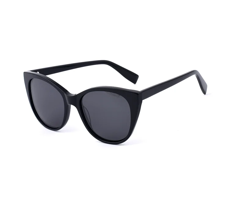 Women Sunglasses Logo Custom Acetate and Metal UV400 Polarized Sunglasses
