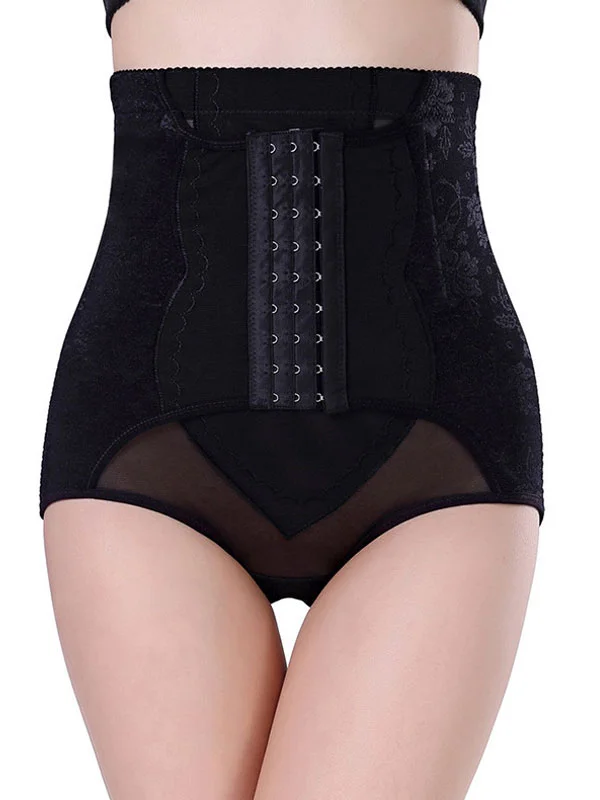 Tummy tuck panties high waist mesh anti-roll buttocks corset