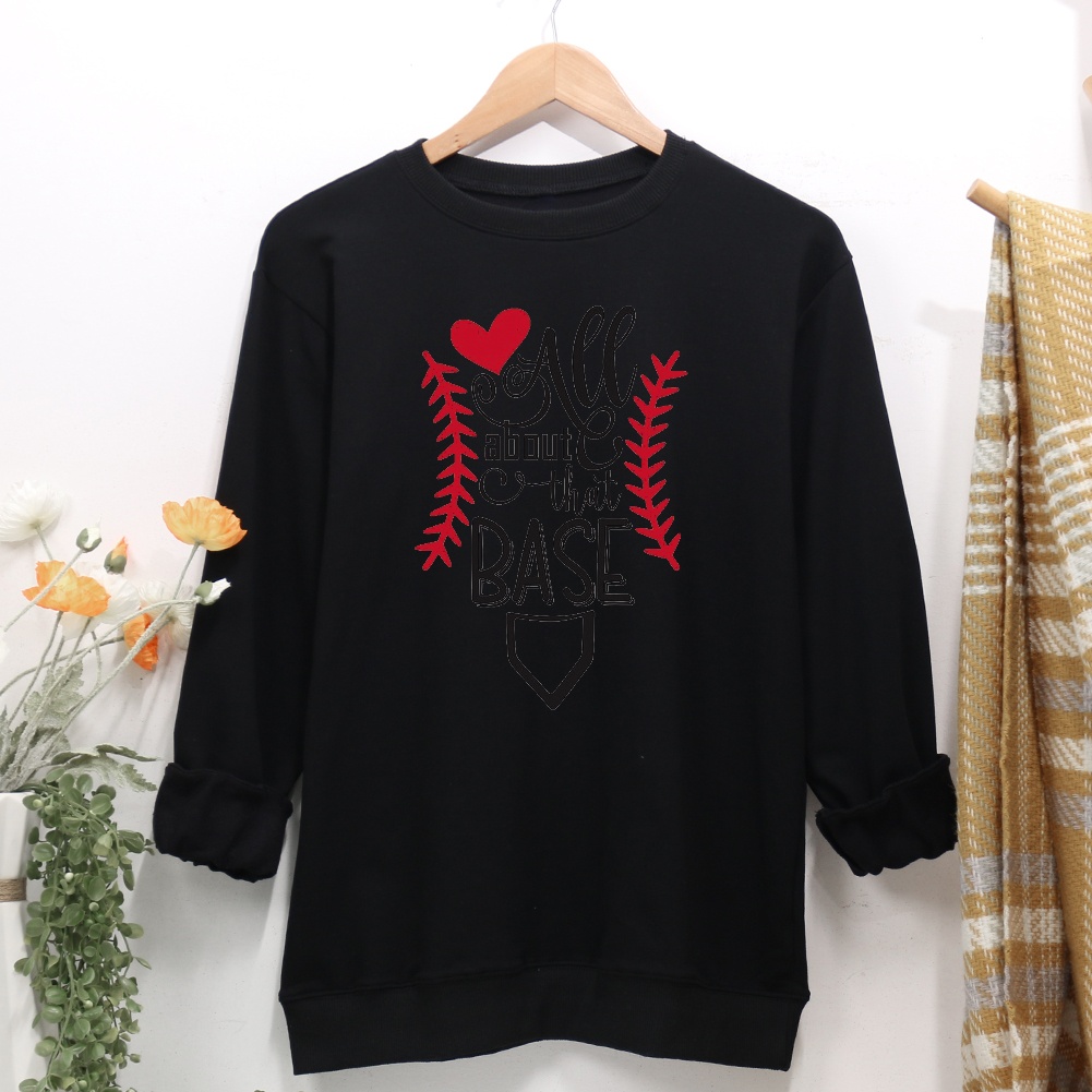 Baseball Season Women Casual Sweatshirt-Guru-buzz