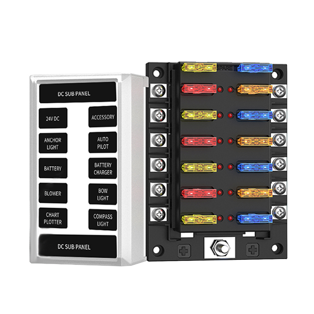 32V DC 12-Way Fuse Box Dual-Use Cover Blade Fuse Block Holder for Car Boat, 501 Original
32V DC 12-Way Fuse Box Dual-Use Cover Blade Fuse Block Holder for Car Boat, 501 Original